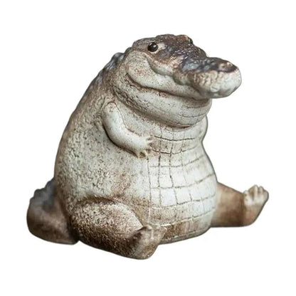 Mini Chubby Crocodile Figurine Realistic Little Gift C