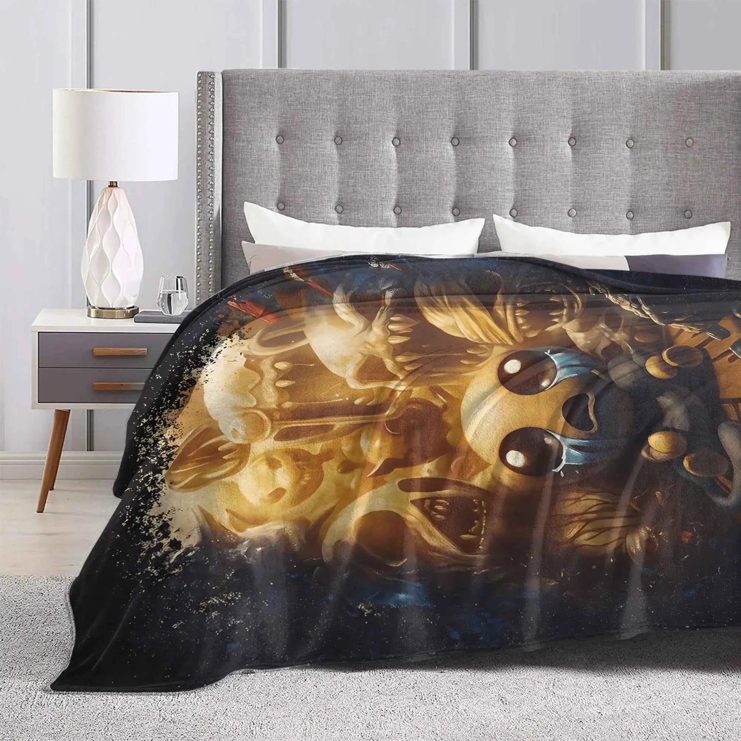 The Binding of Isaac Two Tone Warm Blanket  Child Plush Throw Blanket Novelty Home Decor Flannel Bedspread Sofa Bed Cover