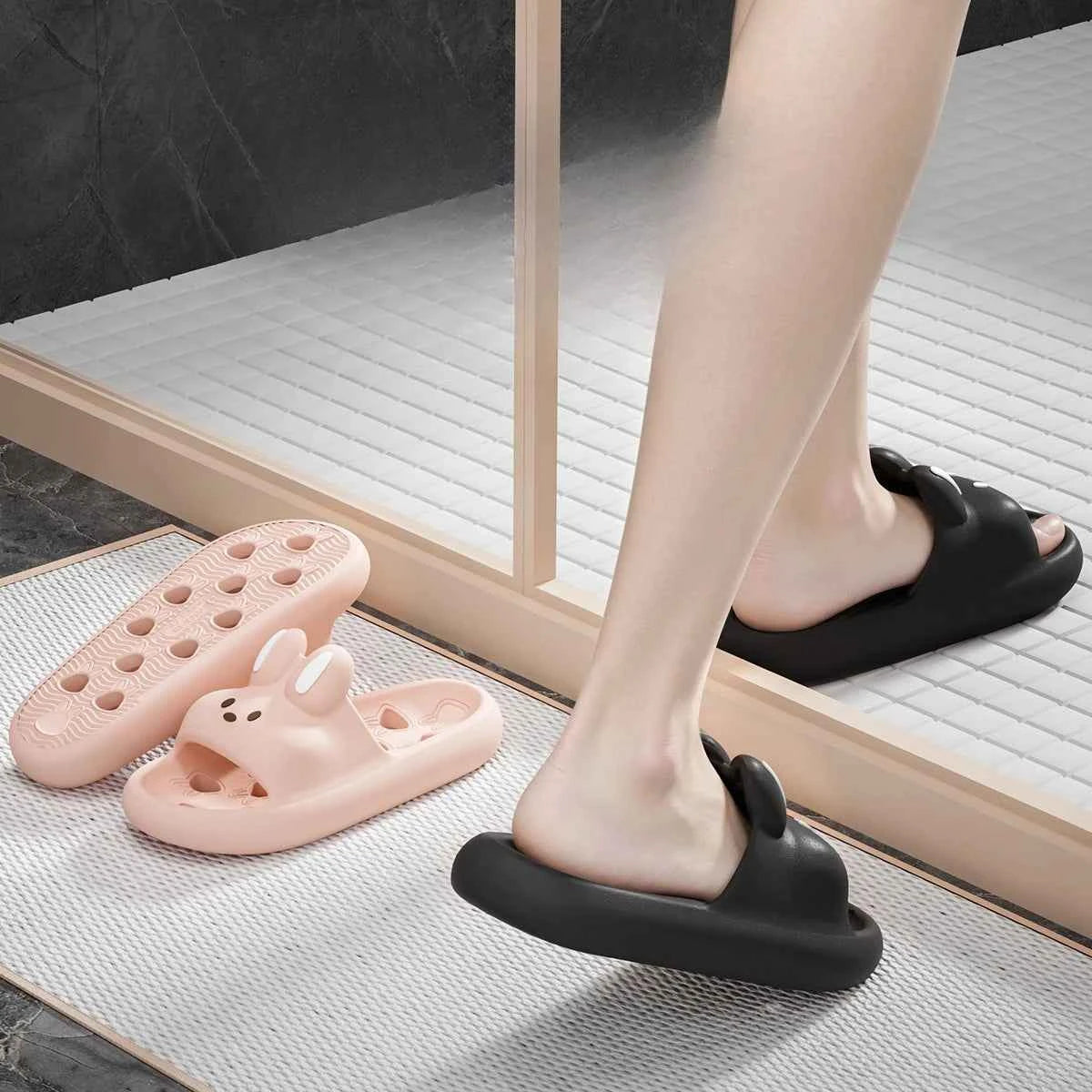 House Slipper Women Rabbit Cute Cloud Sandals Summer Flip
