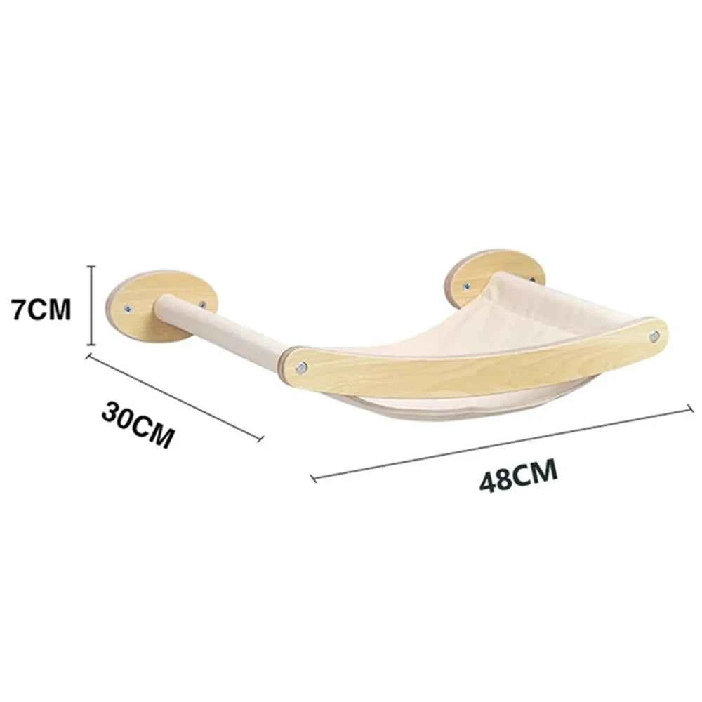 1 Piece Wall-mounted Cat Climbing Rope Solid Wooden Pedals cat hammock China Mainland