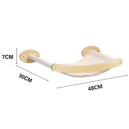1 Piece Wall-mounted Cat Climbing Rope Solid Wooden Pedals cat hammock China Mainland