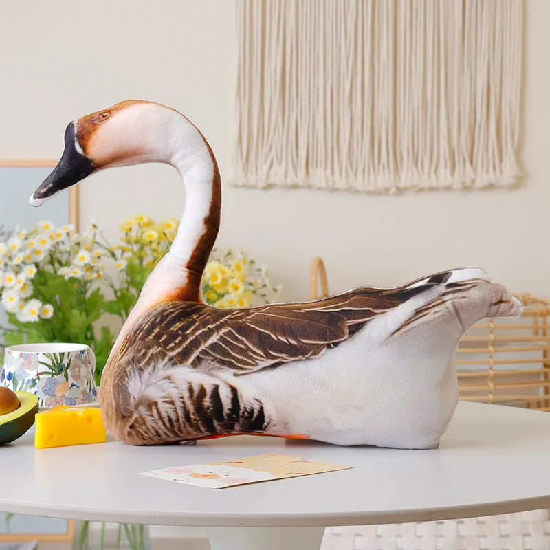 Simulation 3D Birds Plush Toys Soft Stuffed Animals Goose Style G 50CM