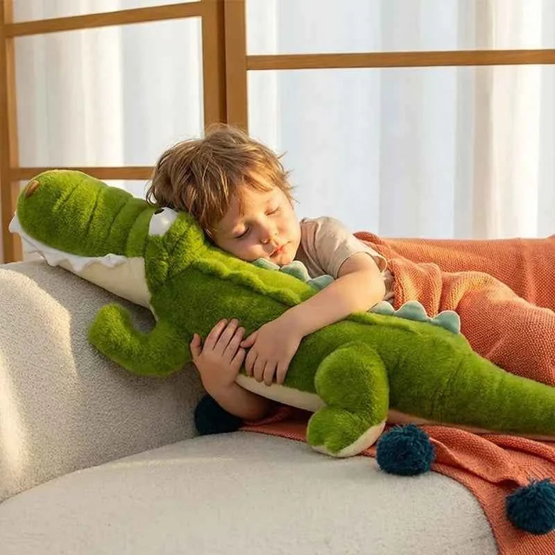 Giant Crocodile Plush Toy – Soft Stuffed Animal Body Pillow