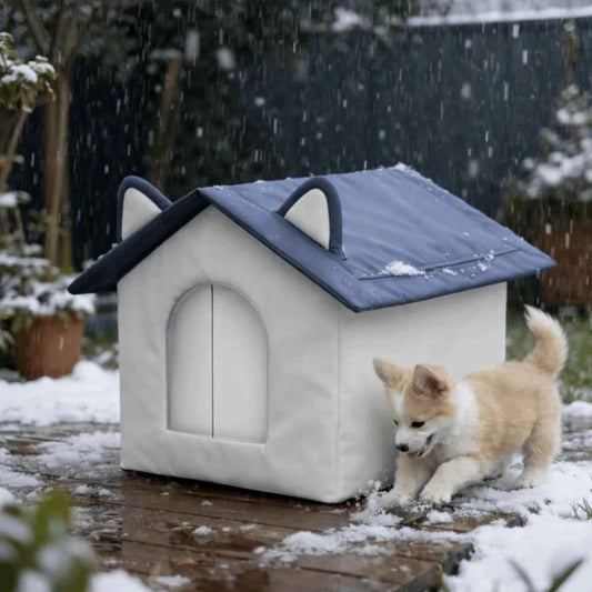 Warm Outdoor Cat House Windproof Waterproof Insulated Pet Shelter Moisture-Proof Base Enclosed Design Stray Cat Shelter Backyard