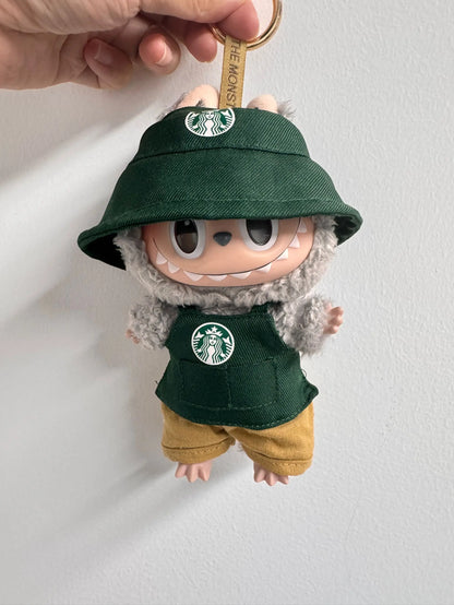 Labubu Doll Clothes (5.9-6.7 in) - BJD V1 V2 V3 Coffee Suit Clothing Accessory