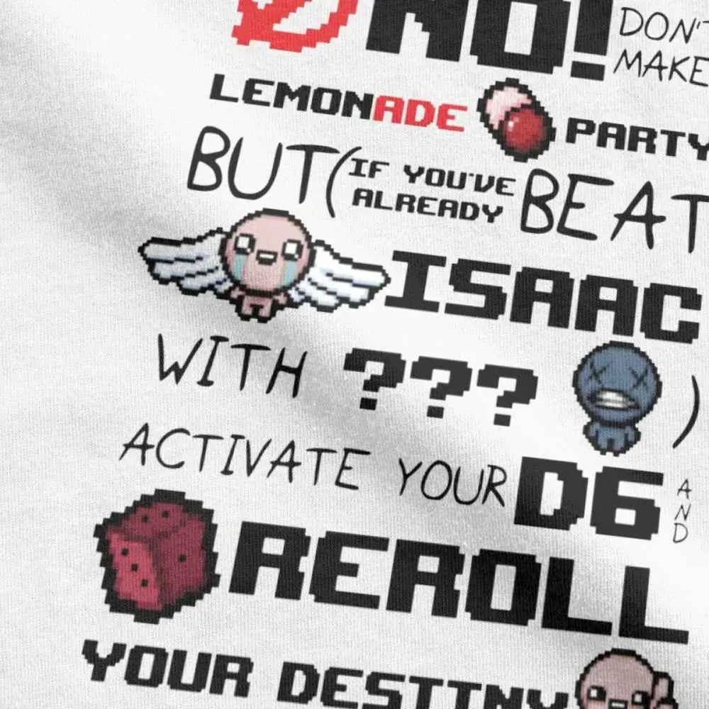 Funny The Binding Of Isaac T Shirts for  Men T Shirts When Life Gives You Lemons  Tee Shirts