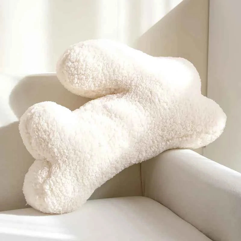 Simple Wind INS Kawaii Animal Rabbit Plush Stuffed Toy Doll White 55*40*15cm (21.7"x15.7"x5.9")