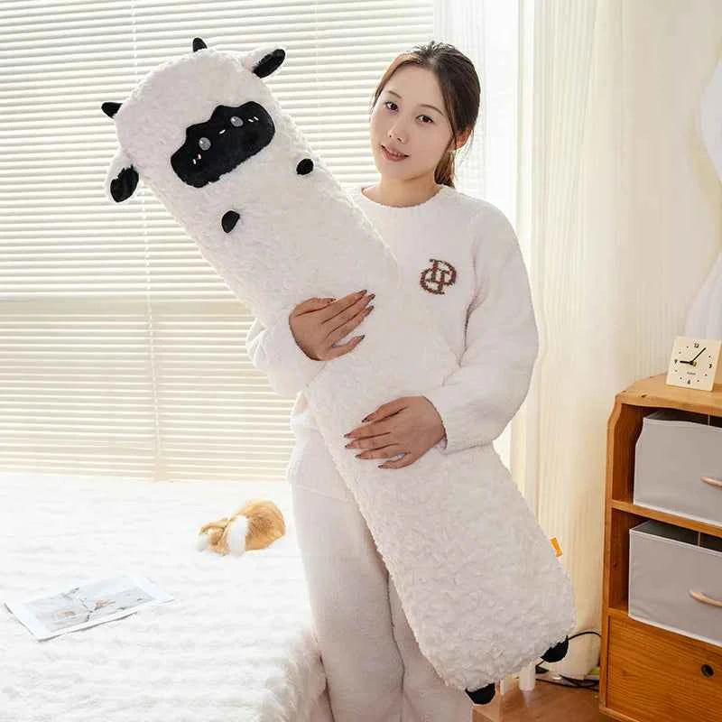 Giant Sleeping Sheep Plush Toy – Long Sheep Body Pillow Stuffed Animal