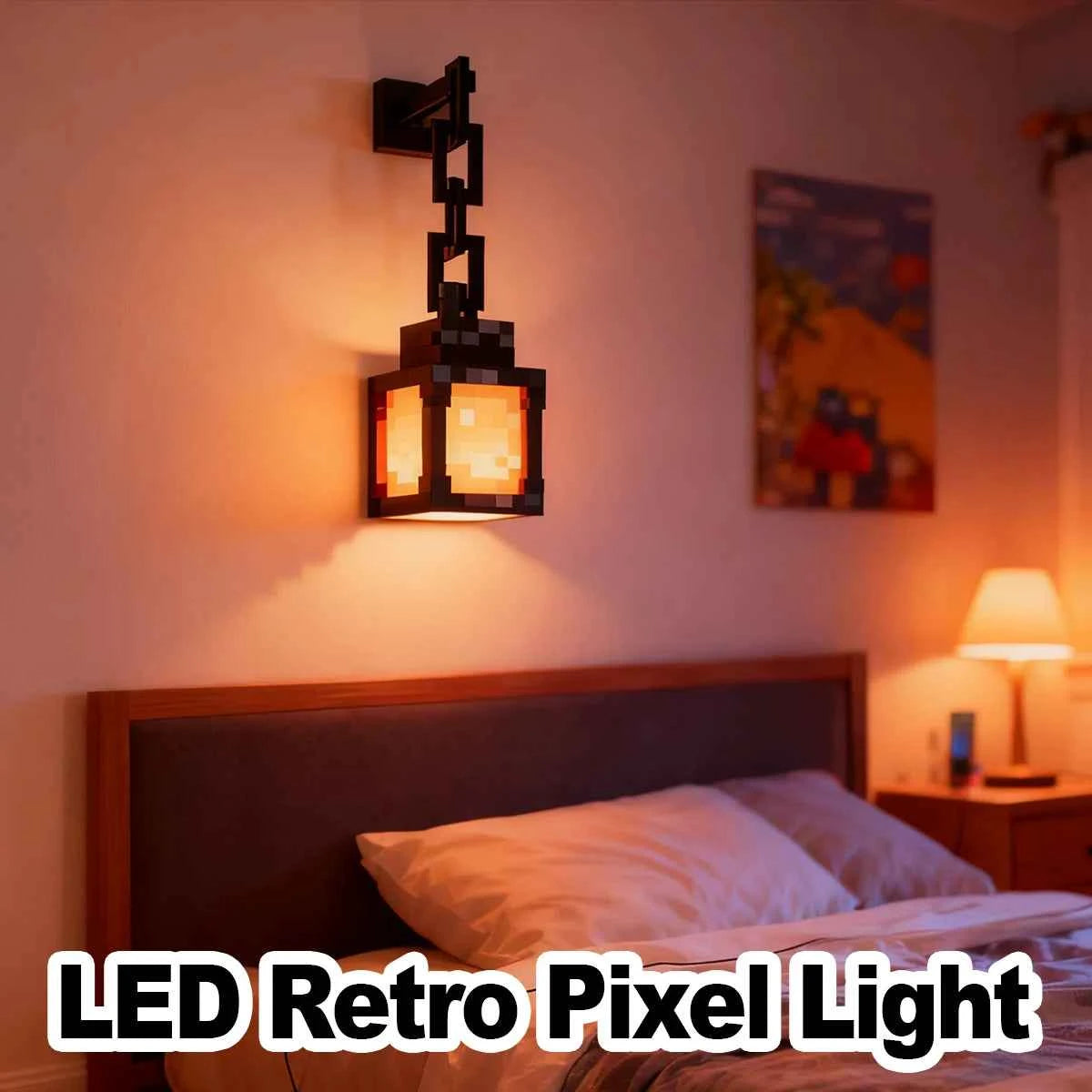 Pixel Design Led Night Light Type-C Rechargeable Remote Rgb