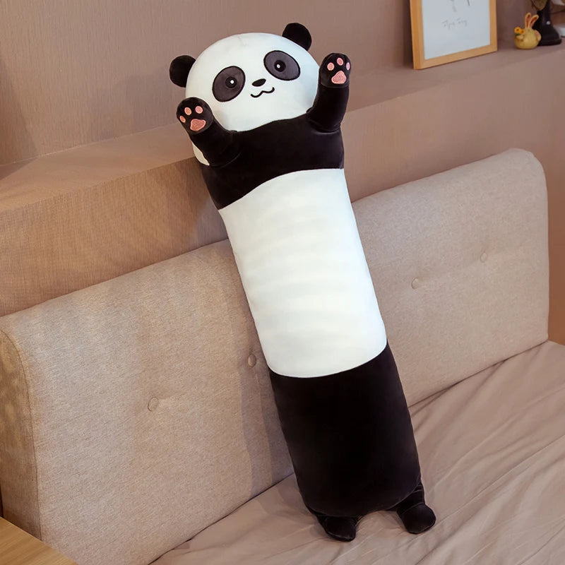 15 Styles 50-150cm Long Cat Plush Toys Stuffed Soft Pause Office Dog Doll Bed Sleepping Pillow Home Decor Birthday Girls Gifts panda