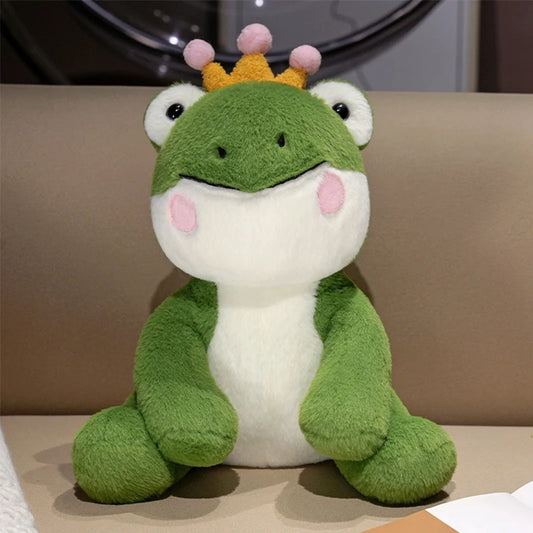 Funny Cute Green Frog Prince Plush Toy Soft Green 30cm (11.8")