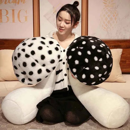 Giant Mushroom Plush Pillow – Huggable Plant Cushion for Sofa & Floor
