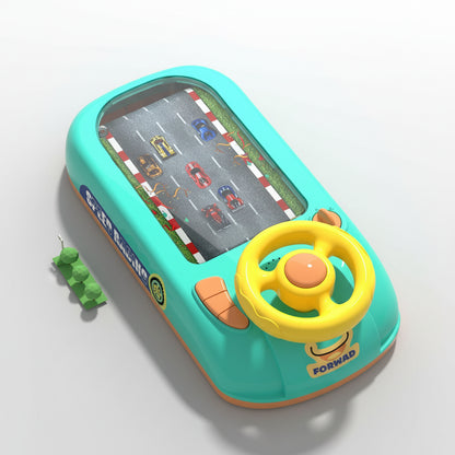 Kids Electronic Steering Wheel Racing Game Toy – Interactive Simulation Driving Toy (5 Colors) Green