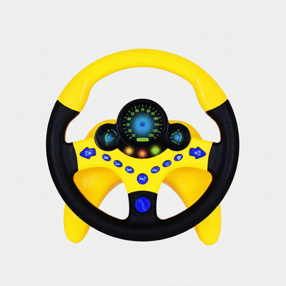 Kawaii Kids Steering Wheel Toy – Educational Baby Driving Toy with Light, Sound & Traffic Signals Without retail box 1