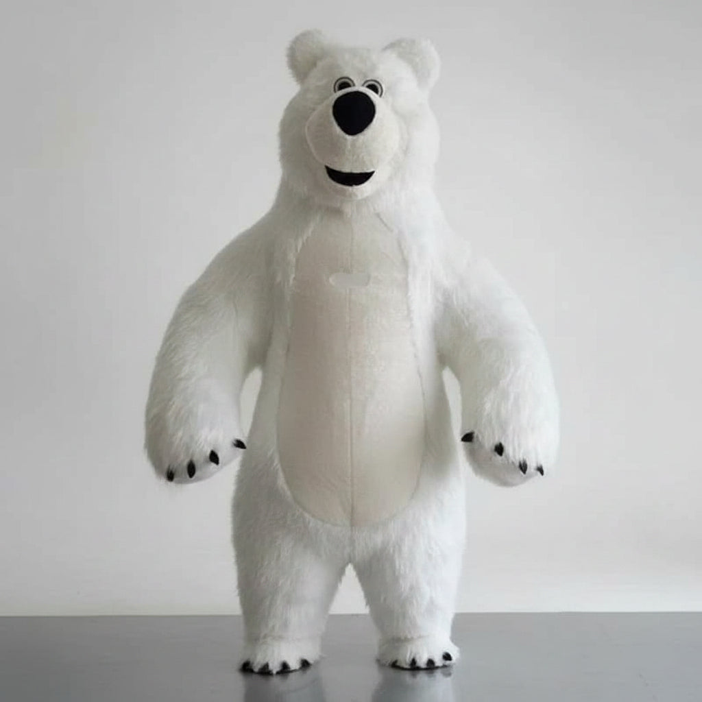 Giant Inflatable Martha Bear Costume – Adult Bear Mascot Suit White Martha Bear