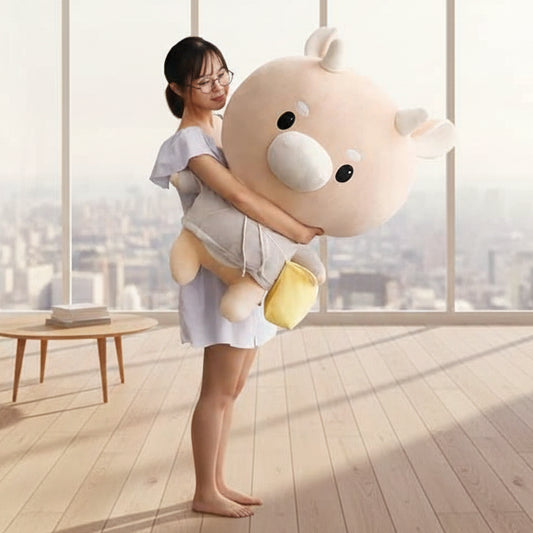 Cute Korean Drama Cow Plush Toy – Soft Milk Cow Stuffed Animal Pillow Cow