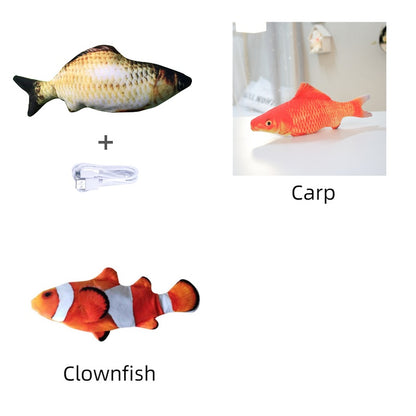 Without Cat Nip Version - Electric Jumping Fish Simulation Electric Fish Toy Set F