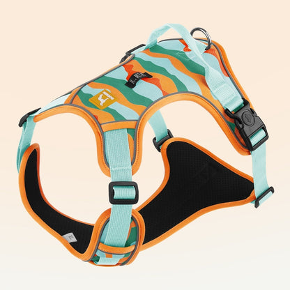 Dog Chest And Back Reflective Commuter Hand Holding Rope Orange