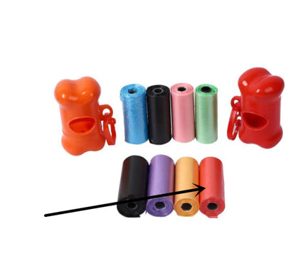 Pet Trash Bag Dog Poop Bags For Waste Refuse Cleanup RedTrashbag