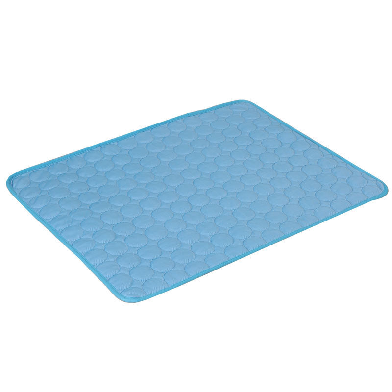 Dog Cooling Mat Summer Pets Cold Bed Extra Large For Small Big Dogs Pet Accessories Cat Durable Blanket Sofa Cat Ice Pad Blanket Pet Products Blue Edging