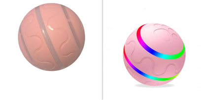 Pet New Cat Wicked Ball Toy Intelligent Ball USB Cat Toys Self Rotating Ball Automatic Rotation Ball Pink Set
