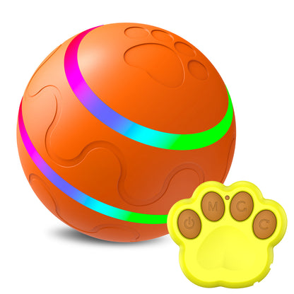 Pet New Cat Wicked Ball Toy Intelligent Ball USB Cat Toys Self Rotating Ball Automatic Rotation Ball Orange Upgrade remote control