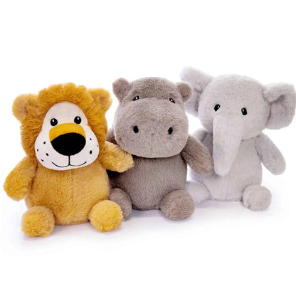 cute forest animal plush toy soft elephant hippo lion stuffed doll for cozy room decor