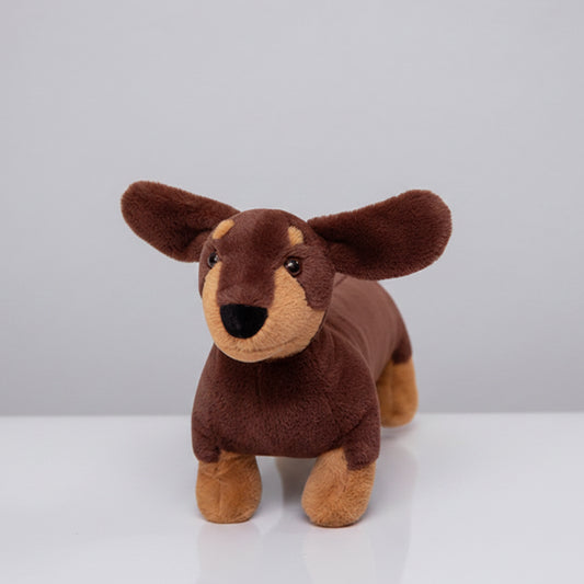 Dachshund Plush Toy – 60 cm Soft Sausage Dog Stuffed Animal Chocolate 60cm (23.6")