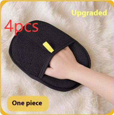 Pet Hair Remover Mitt Pet Hair Remover Gloves Deshedding Brush Glove For Dog Cat Rabbit With Long Short Curly Hair Hair Removal Gloves 4PCS