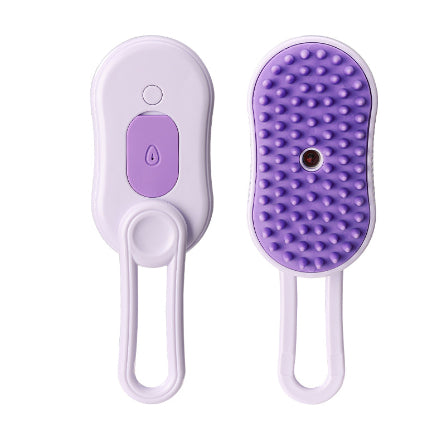 Cat Steam Brush Steamy Dog Brush 3 In 1 Electric Spray Cat Hair Brushes For Massage Pet Grooming Comb Hair Removal Combs Pet Products Purple USB