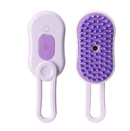 Cat Steam Brush Steamy Dog Brush 3 In 1 Electric Spray Cat Hair Brushes For Massage Pet Grooming Comb Hair Removal Combs Pet Products Purple USB