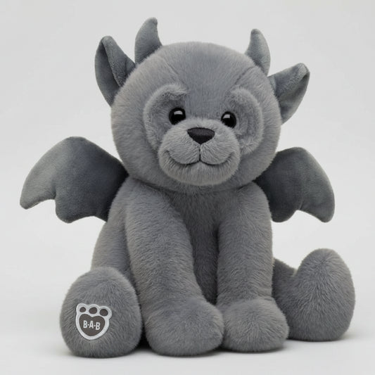 Gargoyle Teddy Bear Plush Toy – 30 cm Soft Character Plush Doll Grey 30cm (11.8")