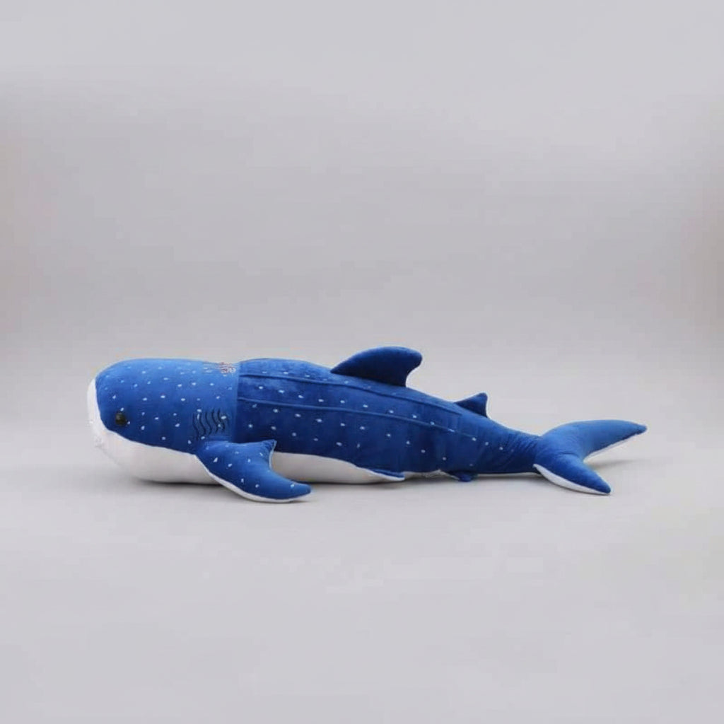 giant shark plush pillow soft blue whale stuffed animal toy for cozy bedroom decor