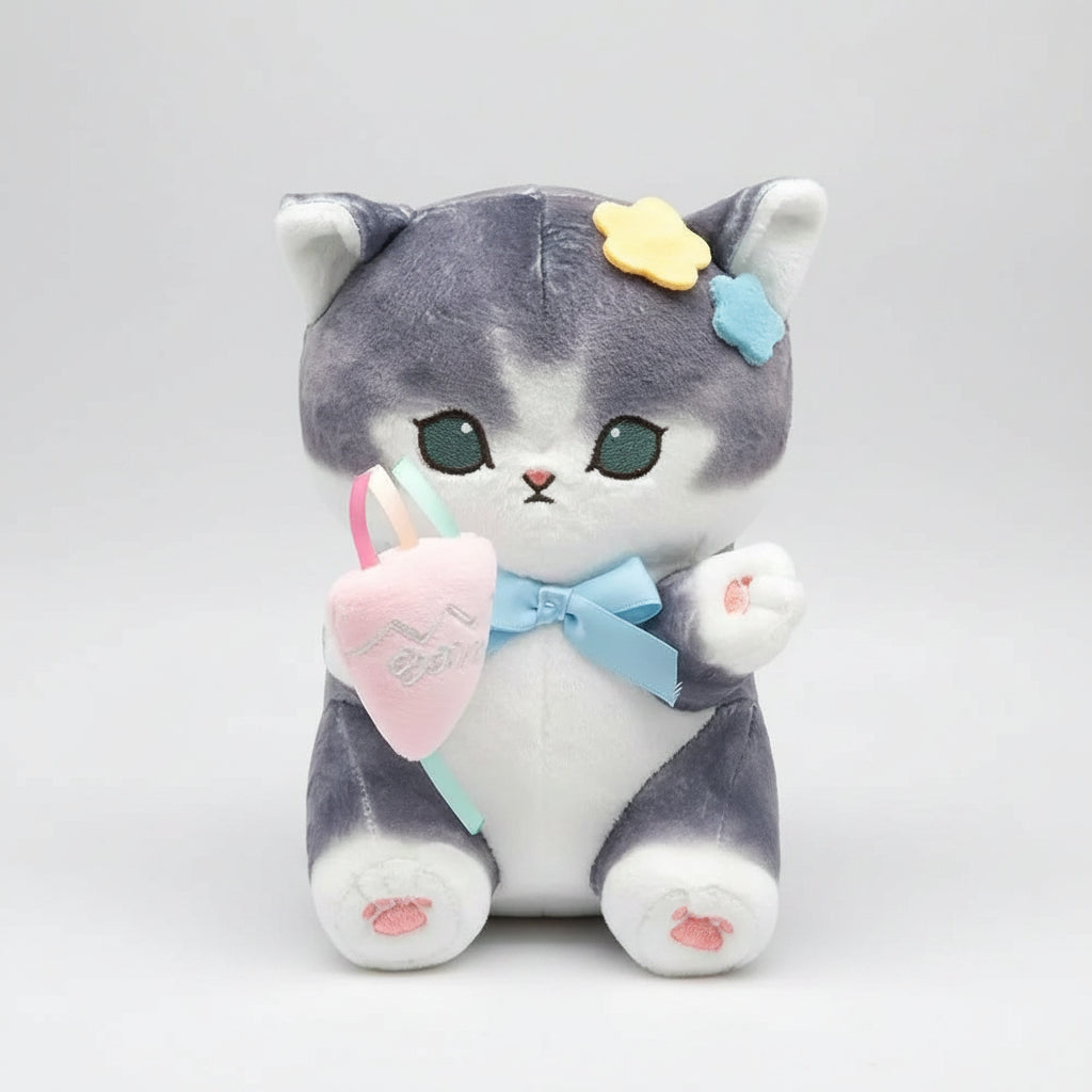 kawaii cat plush doll in animal costume 8 inch soft stuffed toy