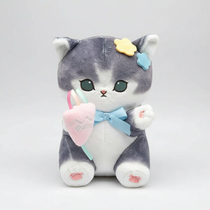 kawaii cat plush doll in animal costume 8 inch soft stuffed toy