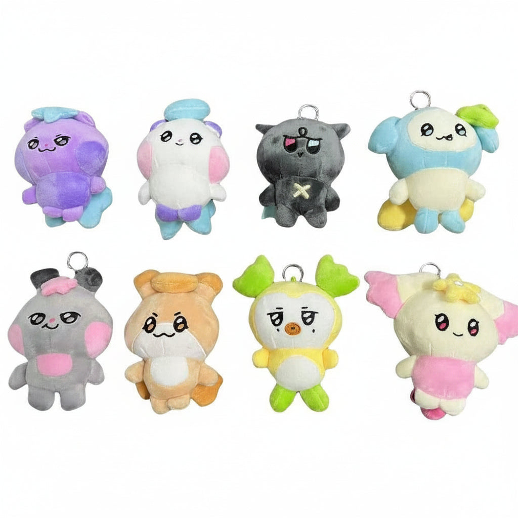 kawaii character plush toy soft stuffed animal doll for cozy room decor and collection