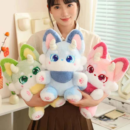 Kawaii Phantom Fox Plush Toy 30–50cm – Soft Fox Pillow Cute Stuffed Animal Gift