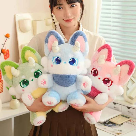 Kawaii Phantom Fox Plush Toy 30–50cm – Soft Fox Pillow Cute Stuffed Animal Gift