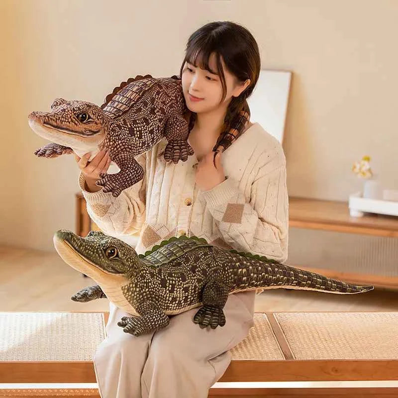 lifelike crocodile plush toy realistic alligator stuffed animal soft toy