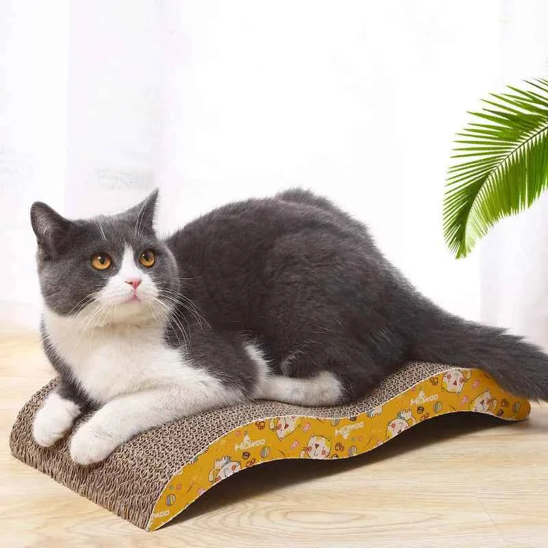 m shaped cat scratcher cardboard corrugated cat scratch board with catnip