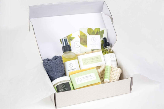 Father's Day Gift -Fresh earthy Natural skincare set, Eucalyptus Men Grooming kit