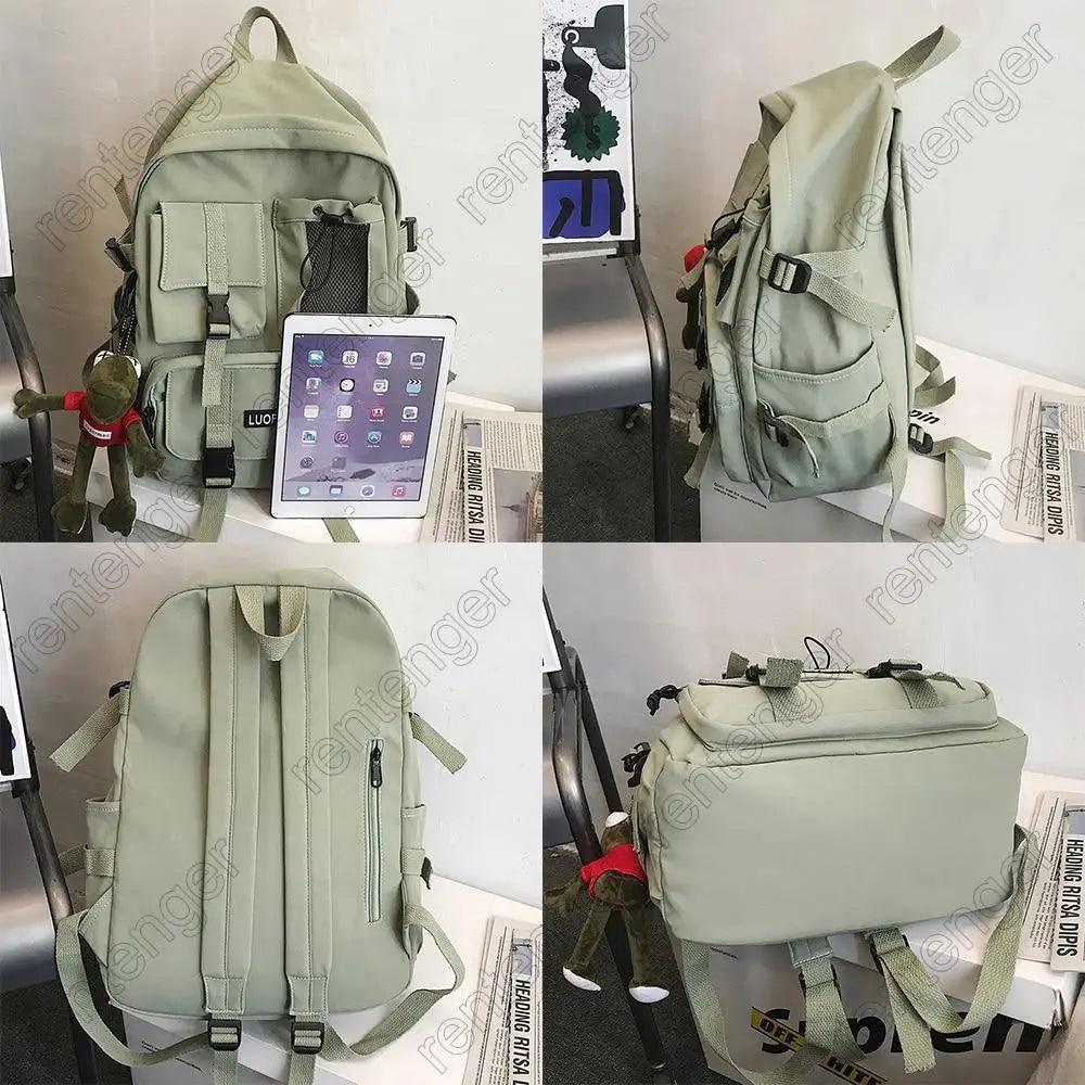 New Trendy Nylon Backpack For Women, Girls And Boy Stylish Travel Mesh, Student College School Bag, Cool Laptop Backpack For Women And Men